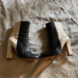 Missoni Black & White Colorblock Mod Retro Boots